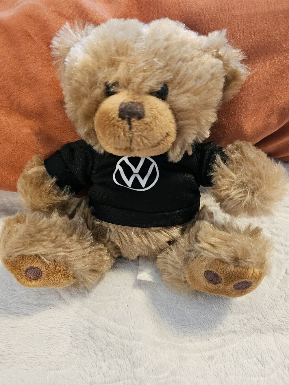 Volkswagen VW ID.4 Electric SUV Promotional Teddy Bear Plush Black T-Shirt Euc